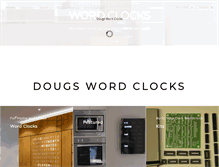 Tablet Screenshot of dougswordclocks.com